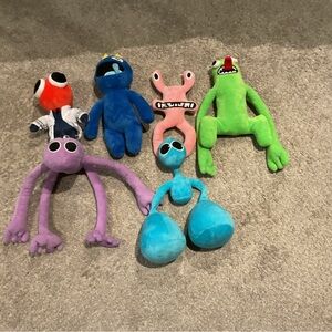 Rainbow friends Plush Toy Set